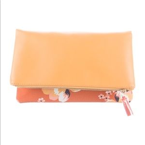 NEW Unused RACHEL PALLY Leather Trimmed Floral Clutch Bag